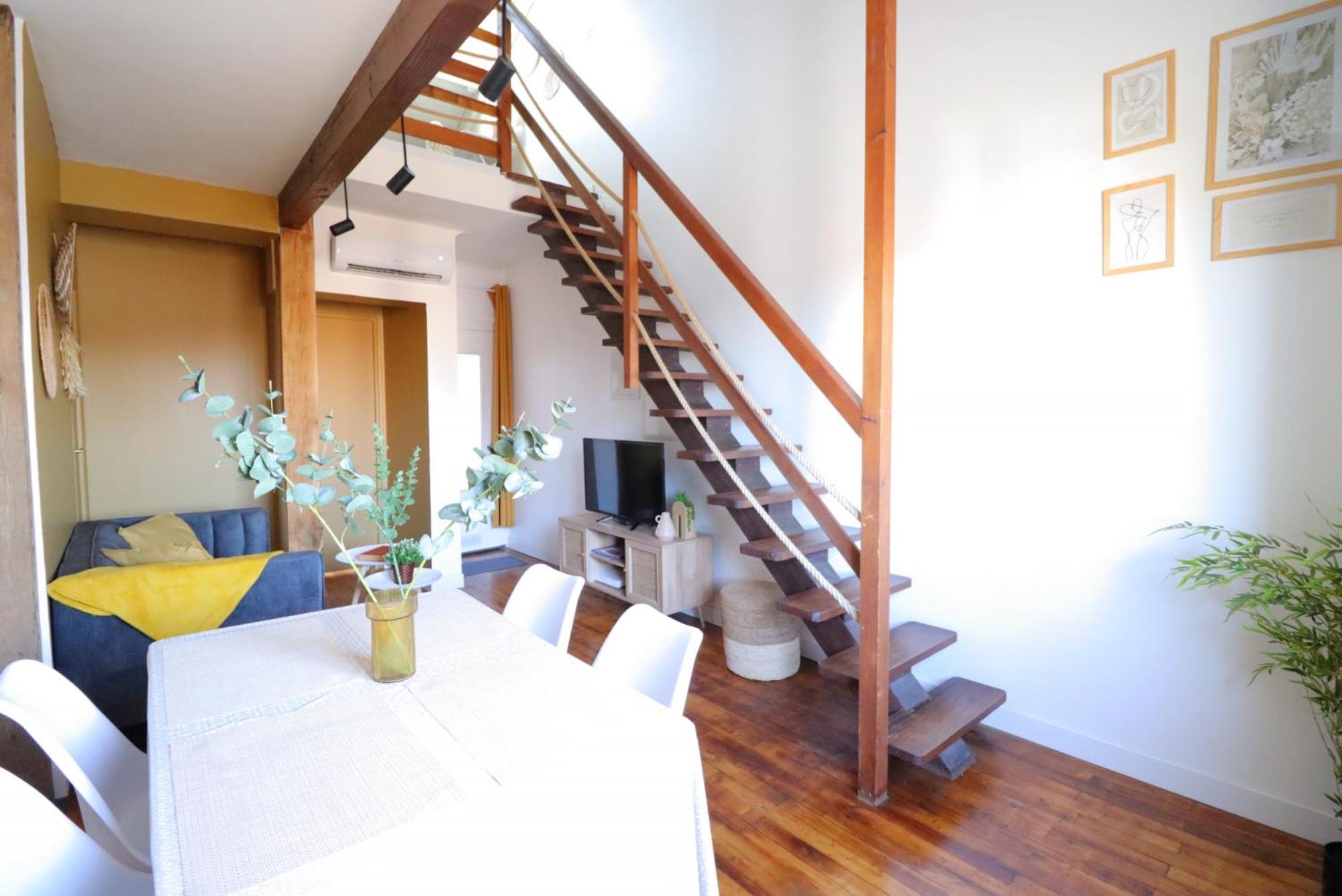 Le Boho - Charmant T3 Avec Climatisation Et Fibre Bergerac Oda fotoğraf